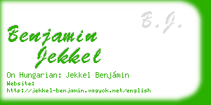 benjamin jekkel business card